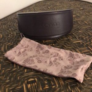 Oliver Peoples Sunglass case and pouch